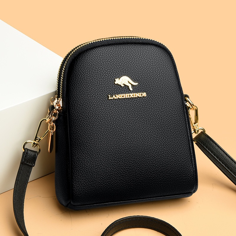 Women Bags Sale - Fashion Solid Color Zipper Versatile Pu