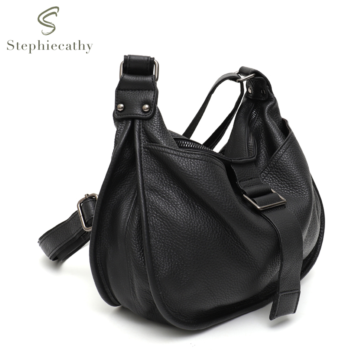 Women Design Style Genuine Lea - Hobo Bag Slouchy recension och pris