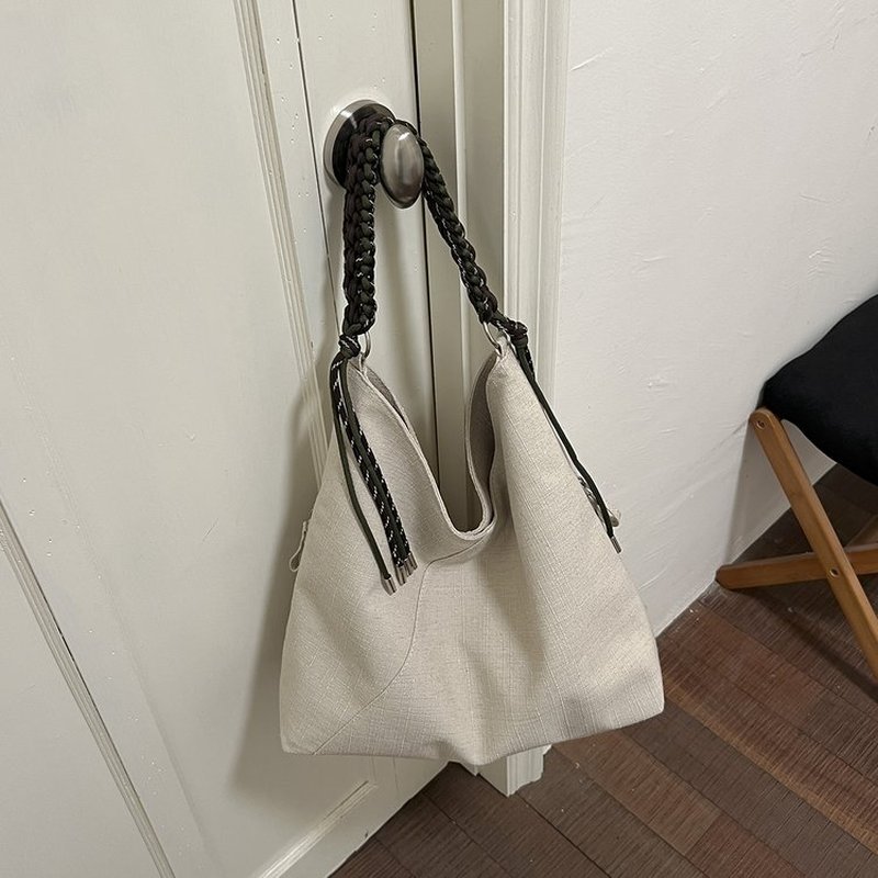 Women Cream Ribbed Hobo Bag Wi - Hobo Bag Slouchy recension och pris