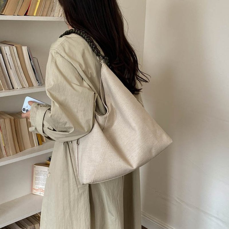 Women Cream Ribbed Hobo Bag Wi - Hobo Bag Slouchy recension och pris