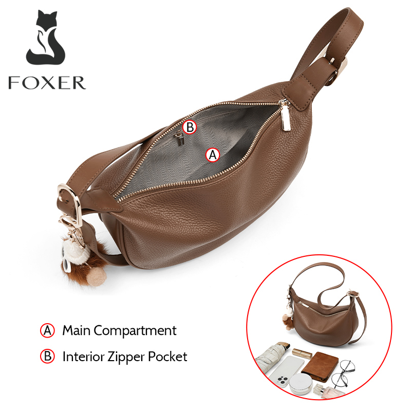 FOXER Light Luxury Women's Sho - Half Moon Crescent recension och pris