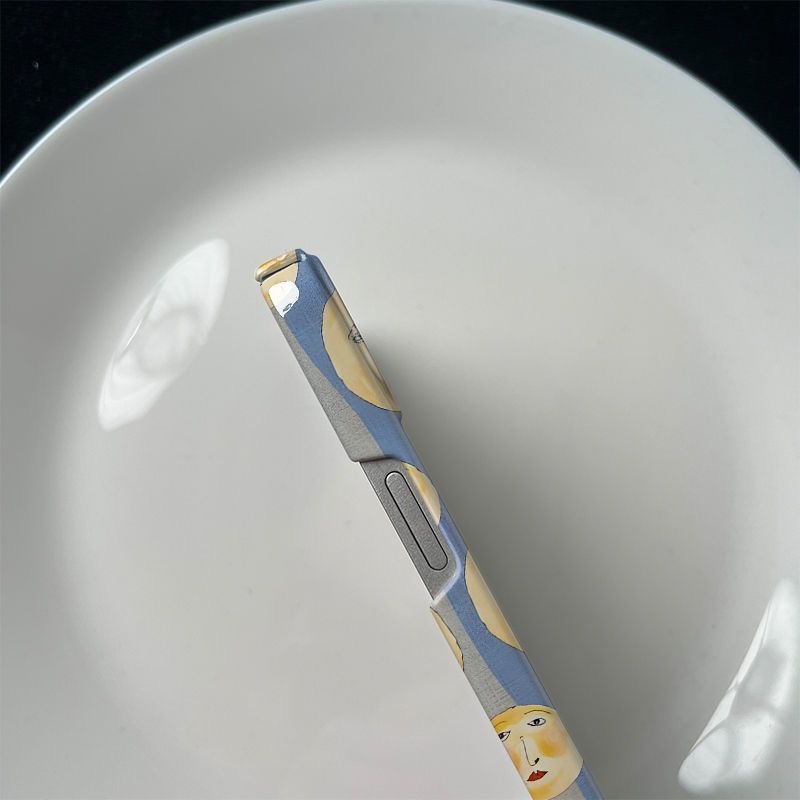 Vintage Blue Striped Face Cres - Half Moon Crescent recension och pris