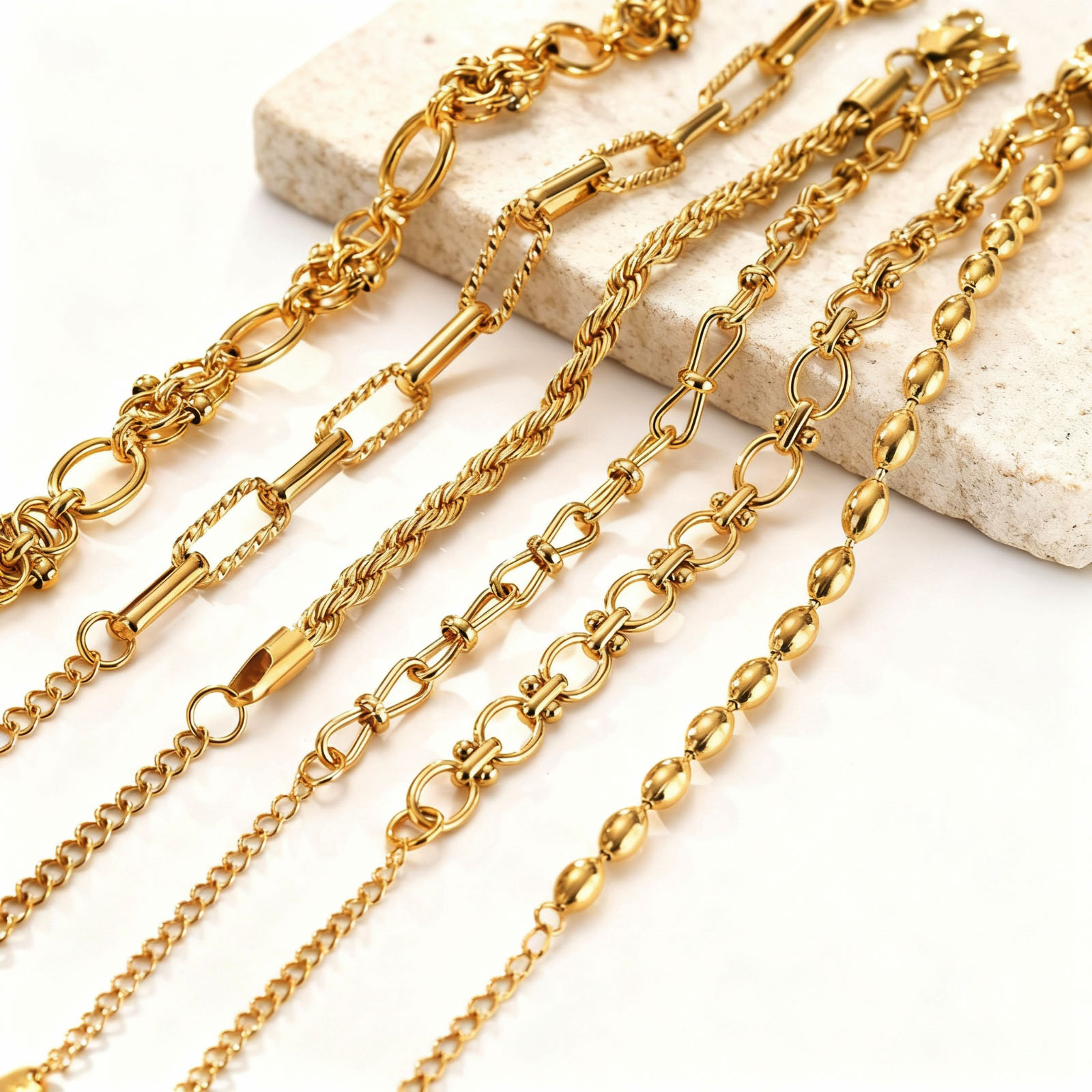 Gold Plated Chunky Chain Brace - Women Bags Price recension och pris