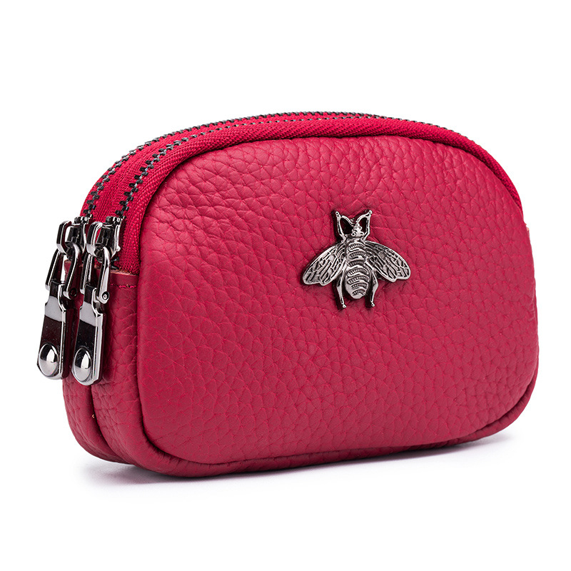 Women Cowhide Double Zipper Po - Women Bags Coach recension och pris