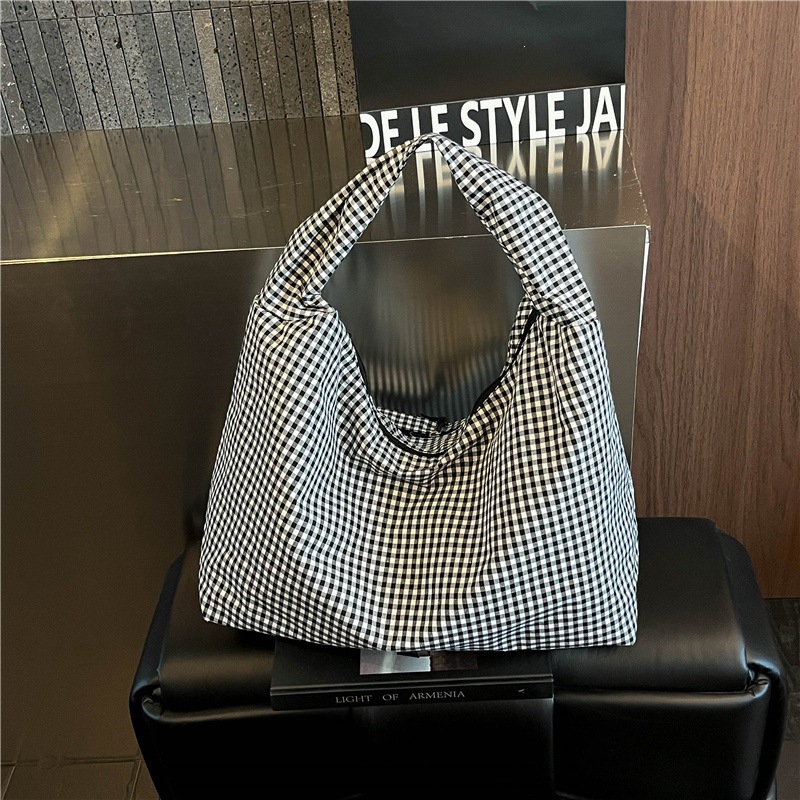 Custom Logo Pastel Gingham Slo - Hobo Bag Slouchy recension och pris