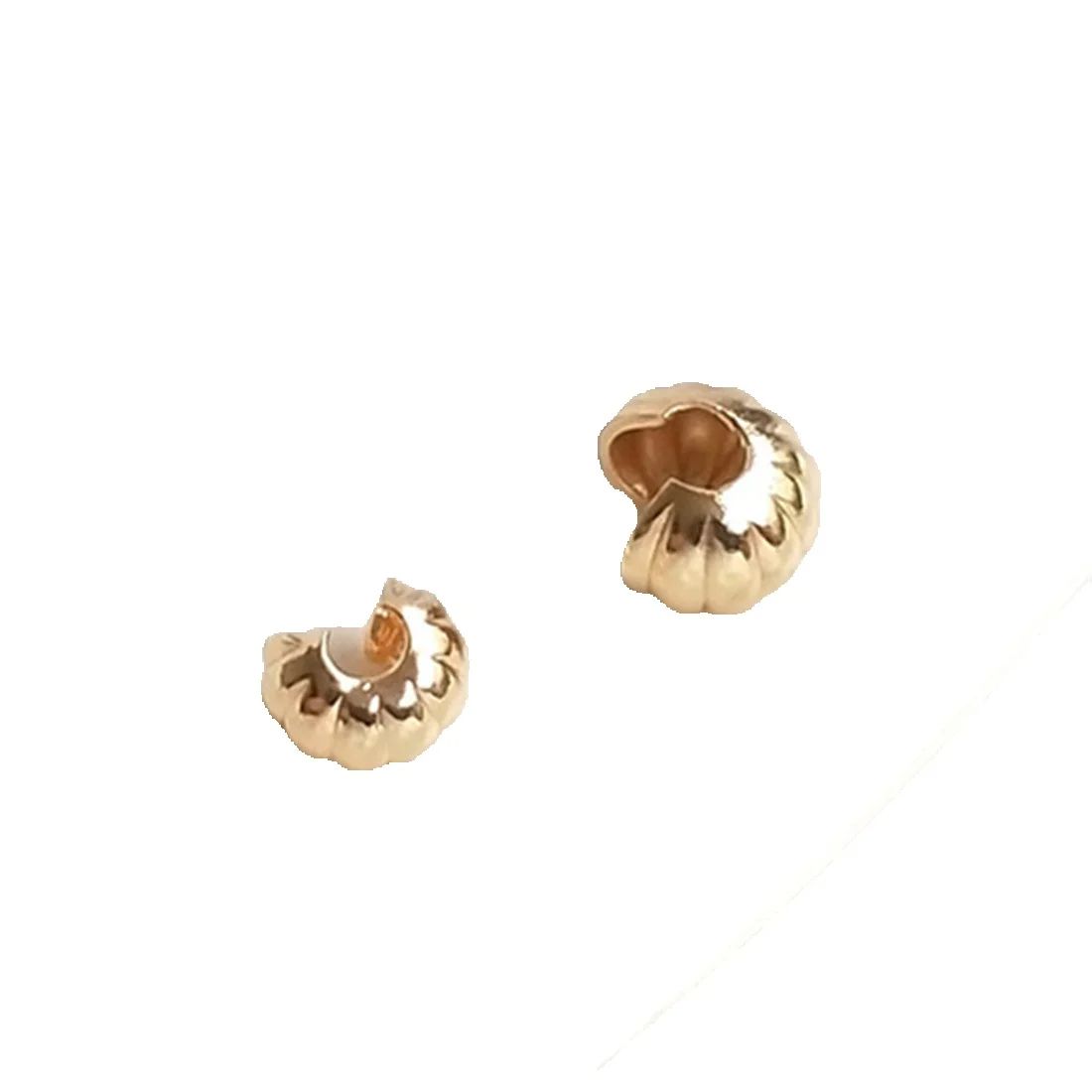 14K True Gold Pumpkin Pattern  - Half Moon Crescent recension och pris