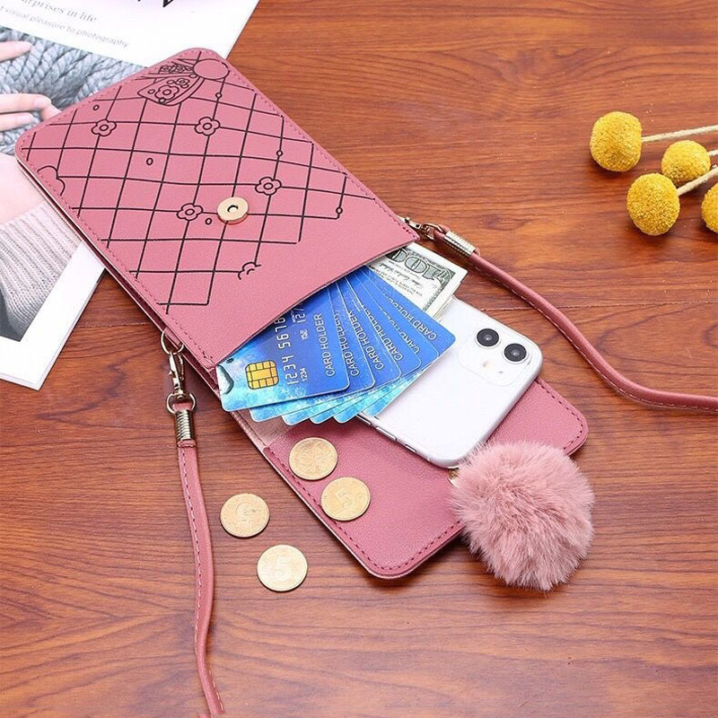Cute Cartoon Pattern Touch-Scr - Women Bags Daily Use recension och pris