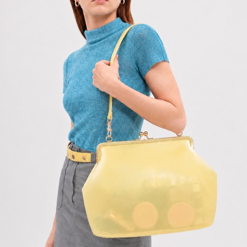 Clear PVC Waterproof Jelly Bag - Hobo Bag Slouchy recension och pris