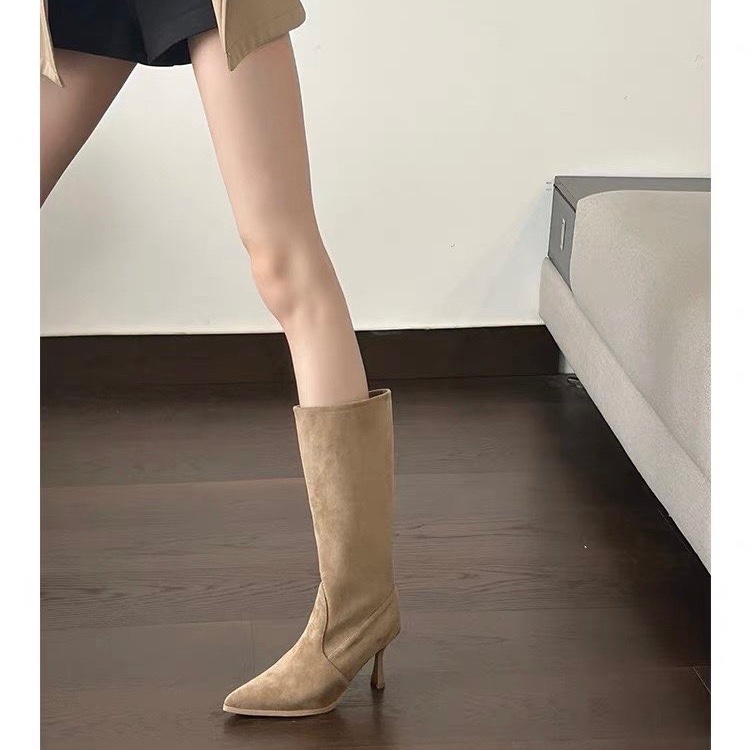 Cow Suede Mid-calf Modern Boot - Women Bags Sale recension och pris